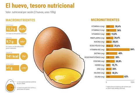 Infografía: Componentes nutricionales del huevo