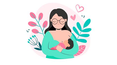 Ilustración de un gatito amasando a su madre durante la lactancia.