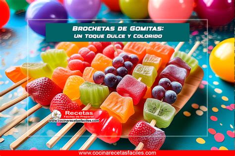 Variedad de brochetas coloridas y apetitosas (infografía)
