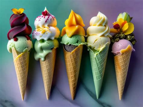 Fotografía de un set de helados en formato combo presentados de forma atractiva