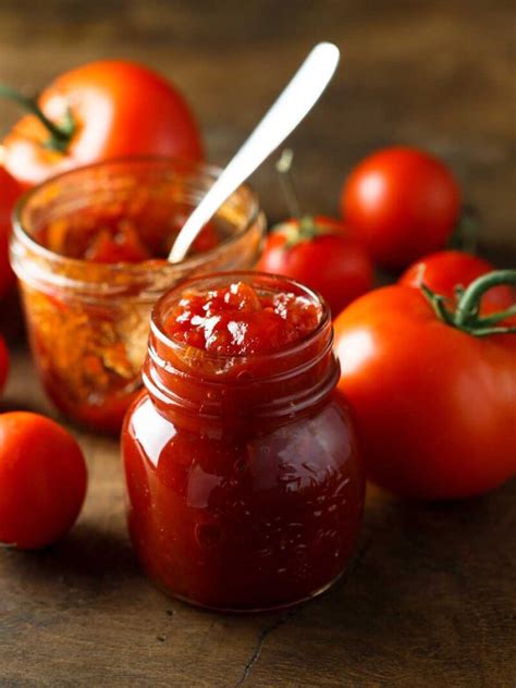 Foto de mermelada de tomate, rica en licopeno