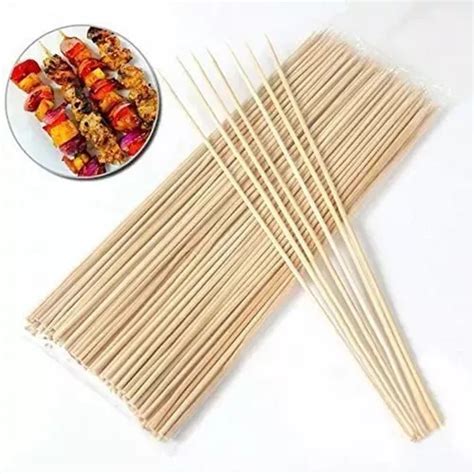 Tipos de palillos para brochetas, de madera y metal