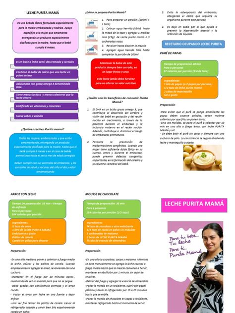Esquema de ingredientes frescos para un bavarois saludable: frutillas, leche Purita Mamá y gelatina sin sabor.