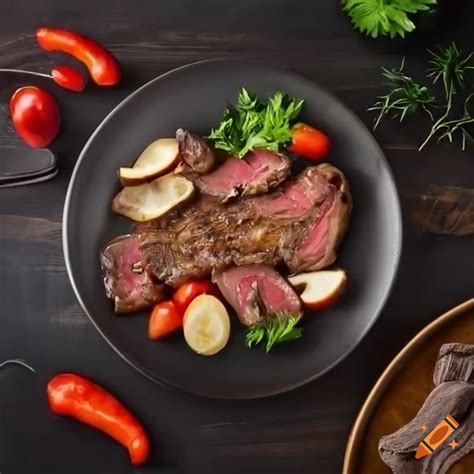 Plato gourmet de carne de jaiba preparado para servir