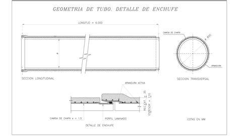 Esquema o foto de una tubería con aletas o tachuelas en su superficie exterior