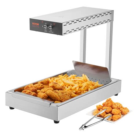 Fotografía de un calentador de patatas fritas Vevor en funcionamiento