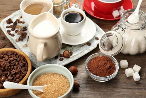 Ingredientes para café con malvaviscos