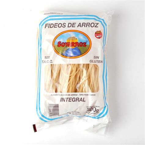 Plato de fideos Soy Arroz tradicional preparados