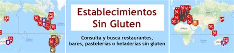 Mapa de recursos digitales y aplicaciones de búsqueda de establecimientos sin gluten