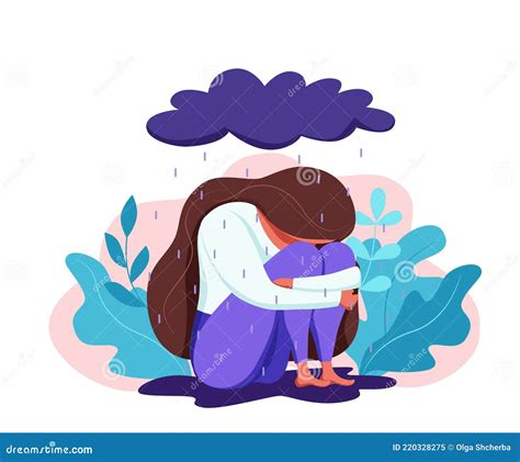 Ilustración conceptual de emociones (tristeza, ansiedad) interactuando con la comida.