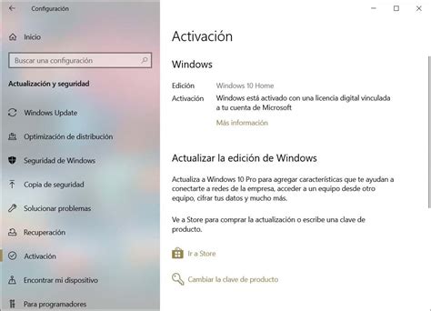 Captura de pantalla de la sección 