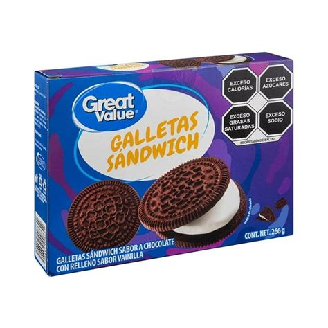 Galletas tipo sándwich sin azúcar con relleno de yogur