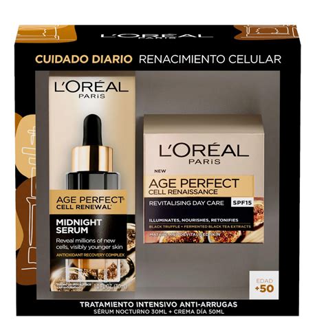 Tabla comparativa de los productos Age Revive: Sérum, Crema de día con FPS y Crema de noche