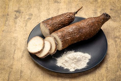 comparación visual de la textura de la tapioca y la harina de yuca