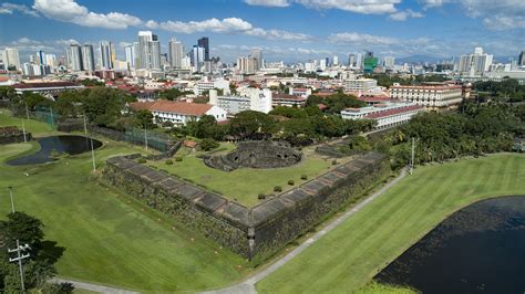 Fotografía técnica o reconstrucción histórica del Fuerte de Santiago en Manila