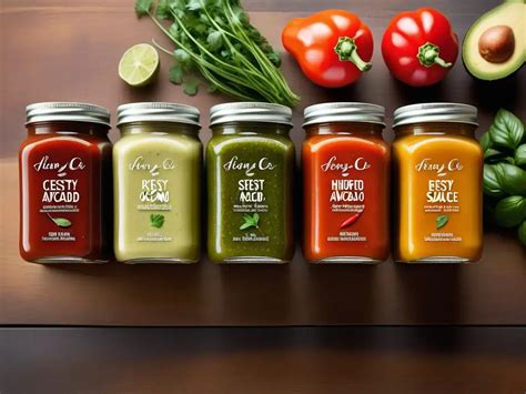 Mesa con diversos ingredientes para salsas veganas: levadura nutricional, leche de coco, anacardos, verduras