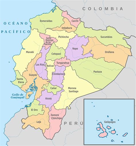 Mapa de Ecuador mostrando las provincias amazónicas afectadas por la deforestación para el cultivo de palmito.