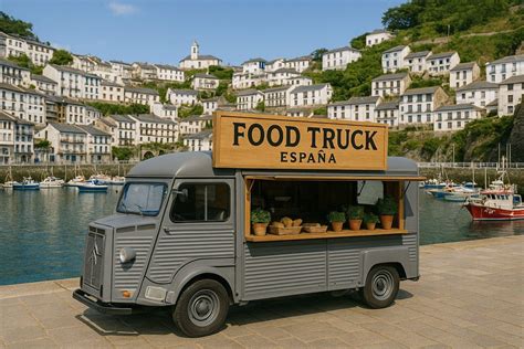 Food truck operando en un sitio de trabajo o faena
