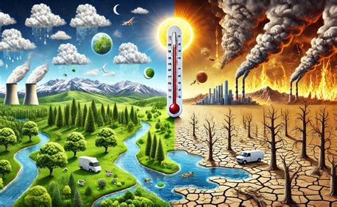 Ilustración que representa los desafíos del cambio climático para la industria salmonicultora.