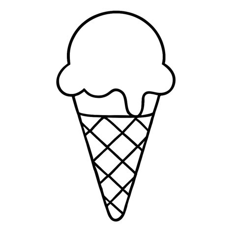 Dibujo de una bola de helado con textura de raspado de cuchara.