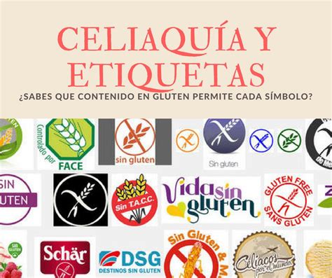 Ejemplos de etiquetas de alimentos con y sin gluten