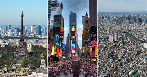 Infografía comparativa de manzanas urbanas en diferentes ciudades del mundo (Manhattan, Bogotá, Barcelona, Tokio)