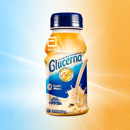 Esquema de componentes nutricionales de Glucerna Shake Vainilla