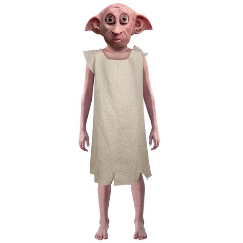 Disfraz completo de Dobby con calcetín, túnica andrajosa y orejas prominentes