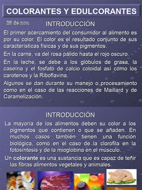 Infografía: Distintos tipos de colorantes alimentarios y sus usos