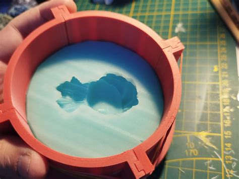 molde de silicona impreso en 3D