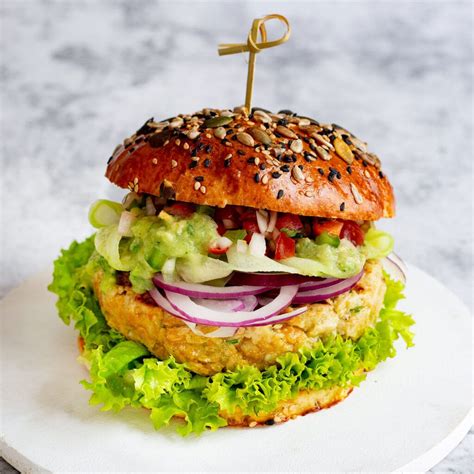 Foto de hamburguesas veganas caseras