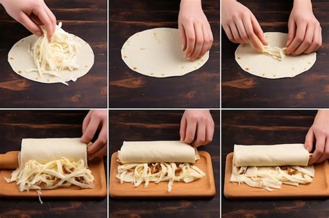 Esquema paso a paso de la preparación: cocción de patatas, elaboración del relleno y técnica de rebozado.