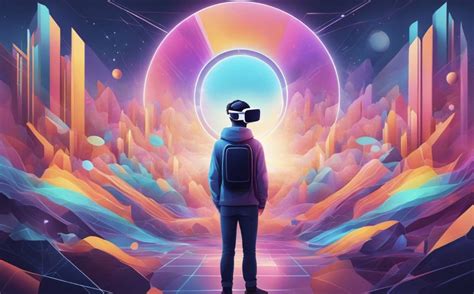 Ilustración conceptual de un jugador interactuando con un entorno de casino de realidad virtual.