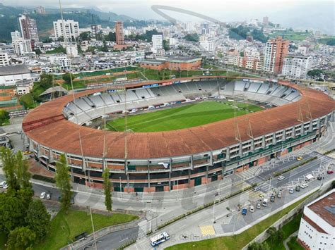 Estadio Palogrande de Manizales durante el encuentro entre Once Caldas y Deportivo Independiente Medellín