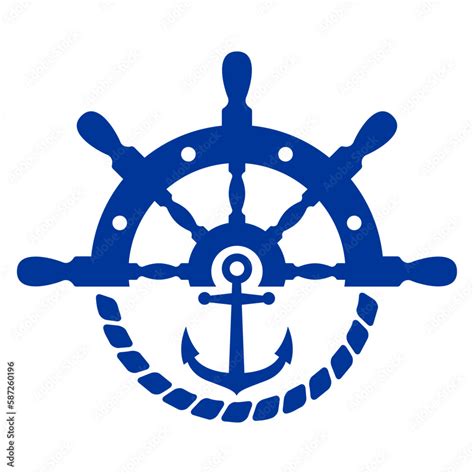 Diseño de pastel de marinero con ancla y timón