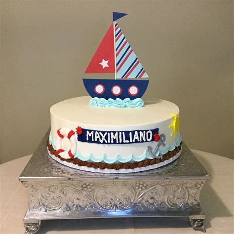 Pastel de marinero decorado con fondant