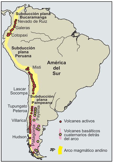 Mapa de Sudamérica resaltando la región andina como origen de la papa