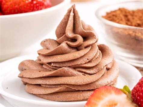 Imagen de chantilly de chocolate cremoso