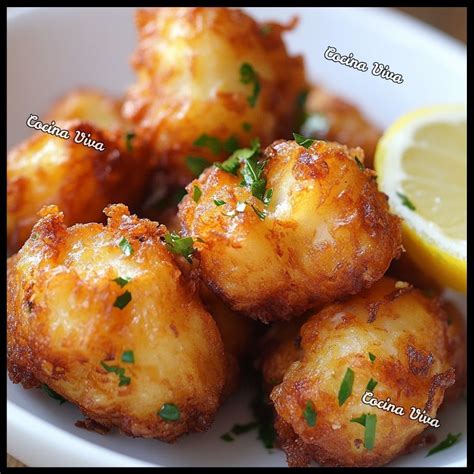 Filetes de pescado blanco cortados en trozos medianos