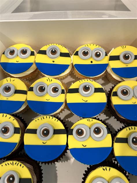 Cupcakes de Minions terminados