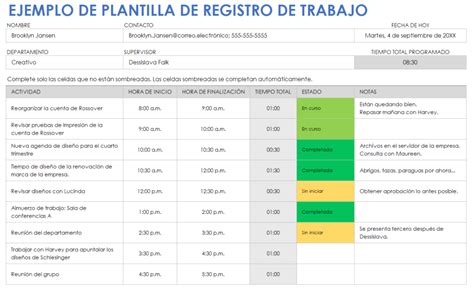 Ejemplos de registros clasificados por actividad (industrial, comercial, profesional) y ubicación.