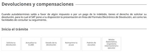 Esquema de pasos a seguir para la solicitud de devoluciones: identificación del ROL, selección de método de pago y presentación de comprobantes bancarios.