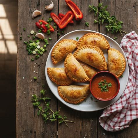 Proceso de fritura de empanadas doradas y crujientes