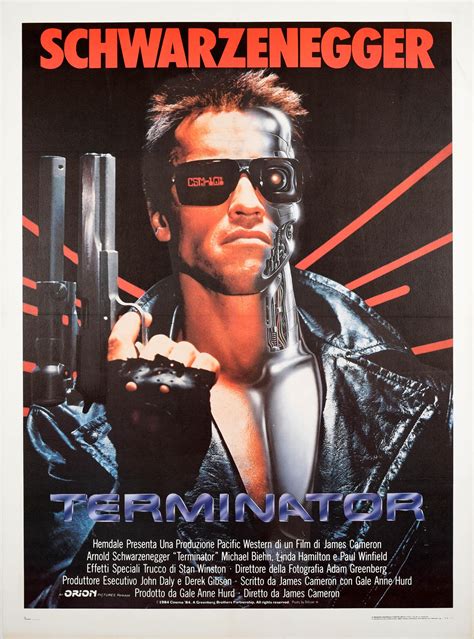 Cartel de la película Terminator 2 con Arnold Schwarzenegger