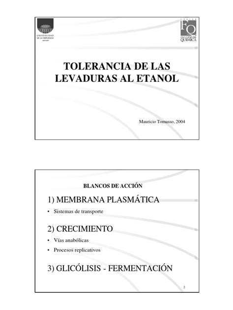Gráfico ilustrativo de la tolerancia de levaduras al etanol