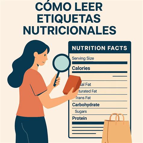 Infografía sobre cómo leer correctamente las etiquetas nutricionales en productos de panadería envasados.