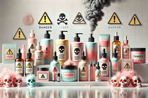 imagen de advertencia sobre ingredientes tóxicos en cosméticos