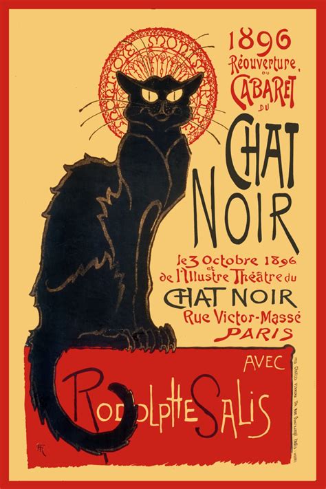 Póster original de Le Chat Noir