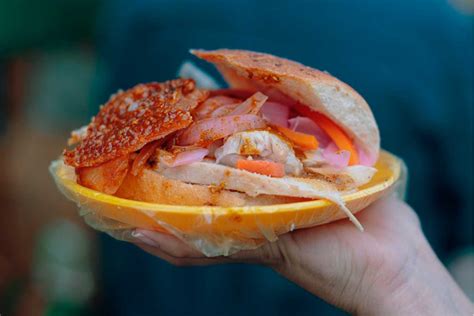 Fotografía del Sándwich de Chola gigante en La Paz, Bolivia