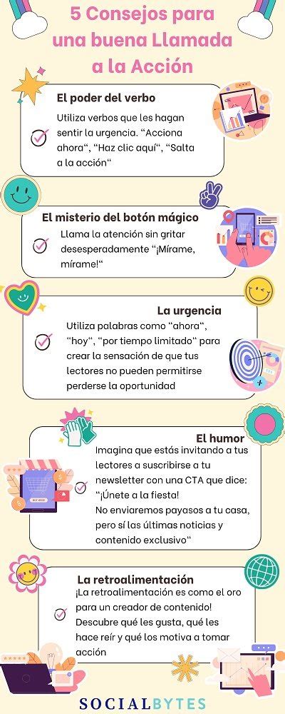 Infografía con consejos para crear un llamado a la acción efectivo en flyers